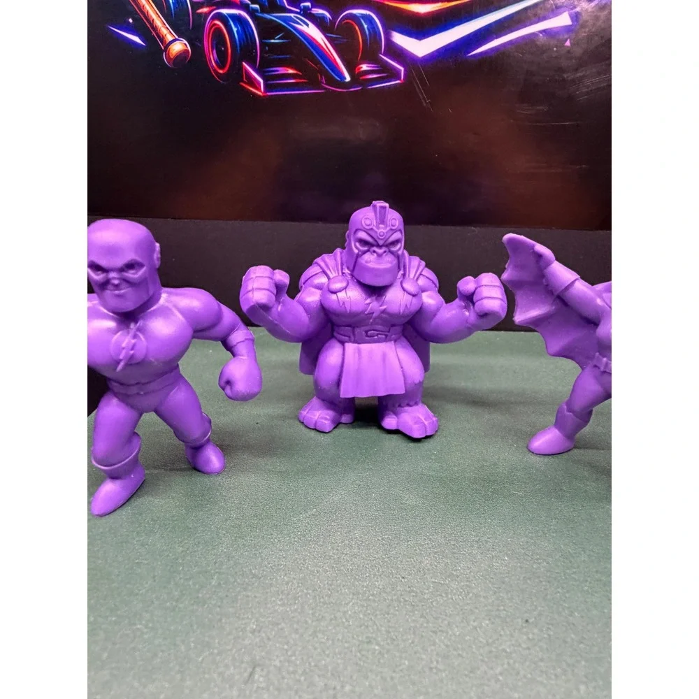 DC Comics Wendys Kids Meal Purple Figures Flash Gorilla Grodd Batgirl Set 3